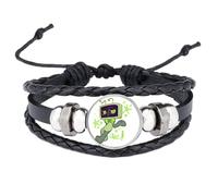 CHENJIRA Dandys Worlds Bracelet Vintage Punk Leather Chain Bangle Fashion Leather Jewellery (C)