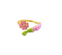 CHENJIRA Ghost Slayers Ring Anime Figure Cosplay Ring Ghost Killing Adjustable Opening Jewellery (A)