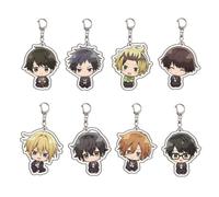 CHENJIRA Sasaki＆Miyano Keychain Cute Figure Cosplay Chain Jewellery - Acryl, Multicolore, 8 Pieces