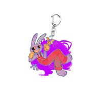 CHENJIRA The Amazing Circus Acryl Keychain Cute Figure Cosplay Chain Jewellery The Amazing Circus Figure Key Accessories (E)