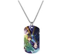 CHENJIRA The Apothecary Diary Necklace Figure Cosplay Chain Anime Stainless Steel Color Printing Pendant (Multicolore B)