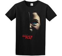 CHENKANG NewPlay Chucky Halloween Horror Movie Movie T Shirt Graphic Top Printed Shirt for Mens Size S Black