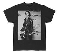 CHENKANG Sid Vicious Bass Player T Shirt Graphic Tee Mens Shirt Size M Black