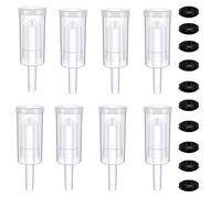 CHENKEE Airlock Set, 8 Pcs of Plastic Locks Fermentation Airlock Set Craft Beer Airlock Bubbler with 10 of Silicone Washers for to Preserve Home Brew Beer