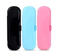 CHENKEE Electric Toothbrushes Case, 3 pcs Plastic Travel Electric Toothbrush Case Universal Toothbrush Holder Replacement Box Portable Storage Container for Daily Camping Outdoor Travel School