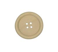Chenkou Craft 20pcs 50mm 2" Round Natural Wood Buttons 4 Holes Craft Sewing Button (50mm)