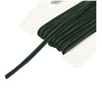 Chenkou Craft 5 Yards 1/8" Velvet Ribbon Lots Bulk Christmas Decoration,Gift Packing (Dark Green, 1/8"(3mm))