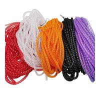 Chenkou Craft Assorted 5 Colors 20Yards Solid Mesh Tube Deco Flex for Wreaths Crafts (Halloween Colors, 8mm)