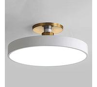 CHENKUI Half Flush Mount LED Ceiling Light 40W Adjustable Tri-color Light Ceiling Lamp Fixture Home Flat Ceiling Lighting Easy Installation Of Round Lights For Corridors, Porch, Balconies