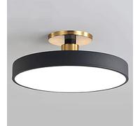 CHENKUI Half Flush Mount LED Ceiling Light 40W Adjustable Tri-color Light Ceiling Lamp Fixture Home Flat Ceiling Lighting Easy Installation Of Round Lights For Corridors, Porch, Balconies