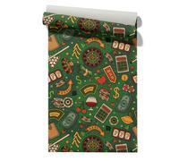 Chenlane Bathroom Wall Decor Plastic Hip Hop Abstract Bedroom Plain | Vinyl with realistic 3D embossed texture. Ideal for bedroom, living room and hallway. Size: 45x500.