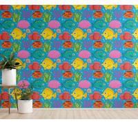 Chenlane Bedroom Wall Sticker Dark Kitchen Plastic Roll Cute Cartoon Fish