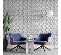 Chenlane Bedroom Wallpaper Panels Retro Bathroom Flowering Plants | Heavy-duty vinyl, stable and long-lasting. Best for rental decoration, no wall damage. Size: 45x200.