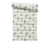 Chenlane Guest Room Wallpaper Effect Hanging Green Borders Flower 45x1200cm | Premium vinyl with sticky backing, no glue. DIY-friendly, anyone can install in minutes. Peel and stick, repositionable.