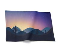Chenlane Placemat Single Square Tablemats Abstract Landscape Placemats Natural Anti Slip Mat For Dinner Tray 21x32cm（2Pcs）