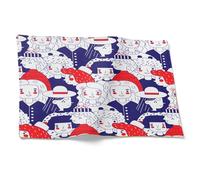 Chenlane Placemat Wipe Clean Quilted Cloth Mats For Table Washable Cartoon Characters Placemats Indian Dining Room Under 32x42cm（2Pcs）