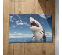 Chenlane Porch Mats For Front Door Outside Bathroom Inside Great White Shark The Sea Fall Outdoor Unusual 40x60cm