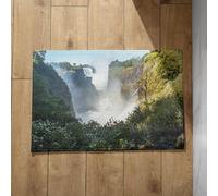 Chenlane Ultra Thin Bath Mat Under Door Super Absorbent Waterfall Natural Landscape Personalised Doormats Inside Cushioned For 45x75cm
