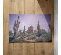 Chenlane Washable Doormat Cute Bath Cactus Desert Nature Landscape Doormats Outside Slip For Inside 40x60cm