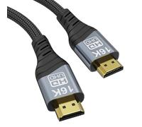 CHENLENIC 8K 10K 16K HDMI Cable, 96Gbps Ultra High Speed HDMI2.2 Cable 16K@30Hz 10K120Hz 8K@60Hz 4K@240Hz Cord, HDCP 2.3 & HDR10 eARC for Compatible with PS5/Xbox/Roku TV/Gaming PC/Blu-ra