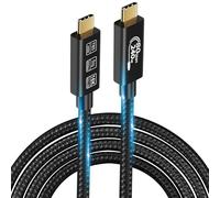 CHENLENIC USB4 Cable, with Thunderbolt 5 Cable, 240 W Charging, 80 Gbps Data, gen4,16K@60Hz 4K120Hz HDR, USB C to USB C, for Hub, Dock, M3, SSD, Laptops, Monitor (TB5 80G 240W -1.5M)