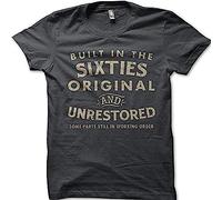 CHENLIAA Birthday Biker 1960'S Built in The Sixties Unrestored Motorcycle T Shirt Oz9150 (Medium)