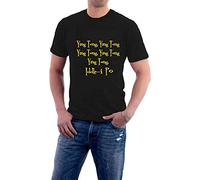 CHENLIAA Goons T-Shirt Ying Tong Iddle-i Po Spike Milligan Peter Sellers Radio Sillytees Black (Medium)