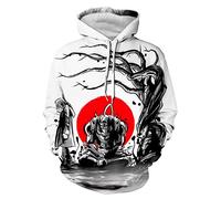CHENMA Men Fullmetal Alchemist 3D Print Pullover Hoodie Sweatshirt with Front Pocket