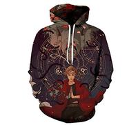 CHENMA Men Fullmetal Alchemist 3D Print Pullover Hoodie Sweatshirt with Front Pocket