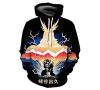 CHENMA Men Tokyo Ghoul 3D Print Pullover Hoodie Sweatshirt with Front Pocket