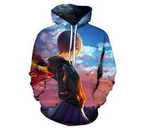 CHENMA Men Tokyo Ghoul 3D Print Pullover Hoodie Sweatshirt with Front Pocket