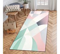 CHENMIAO Hallway Runner 75 x 240 cm Rubber Backed Modern Non Slip Kitchen Runner Rugs Absorbent, Machine Washable, Custom Length for Entryway, Kitchen, Laundry, A