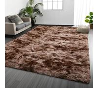 CHENMIAO Rugs Living Room 250 x 280 cm Soft Touch Thick Pile Shaggy Carpets Carpet Relax Rug Non-Slip, Many Different Sizes for Living Room Bedroom Sofa Floor Kids, Brown