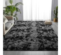 CHENMIAO Rugs Living Room 250 x 280 cm Thick Soft Fluffy Plush Non-Slip Floor Carpet Carpet Relax Rug Non-Slip, Many Different Sizes for Living Room Bedroom Sofa Floor Kids, Dark Grey