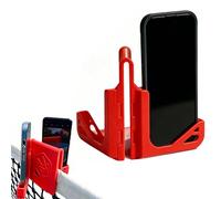 CHENNAN Foldable Mobile Phone Holder Tennis Net, Tennis Mobile Phone Holder for Net, 3D Print Mobile Phone Holder, Ideal Tennis Badminton Pickleball Training Recording for Video Analysis (Red