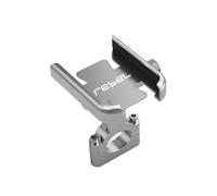 chennini Motorcycle aluminum alloy mobile phone holder For Hon@&da Rebel Phone Bracket CMX 125 250 300 500 1100 CMX500 CMX1100 Rebel500 Accessories 2023 Motorcycle Holder Aluminum(Handlebar Silver)