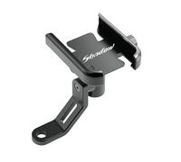 chennini Motorcycle aluminum alloy mobile phone holder For Hon@&da Shadow 750 Accessories VT400 VT600 VT750 VT1100 VT 400 600 1100 VLX Motorcycle Phone Holder Aluminum Alloy Stand(Mirror type Black)