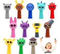 Chennyfun 12Pcs S-prunki Action Figures, Colorful Cartoon Figure Toys, PVC Sprunki Cartoon Figures for Kids, S-prunki Model Characters, Safe, Durable & Fun Toys, Suitable for 3+ Ages Girls and Boys