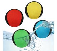 Chennyfun 4 Pcs Swimming Pool Toys, Water Bouncing Balls, Beach Pool Bouncying Ball, Water Skip Ball, Soft Quick-drying Water Jumping Balls with Net Storage Bag, Toys Games for Kids 5+ Birthday Gifts