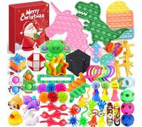 Chennyfun Advent Calendar 2024, Fidget Toys Advent Calendar Christmas Countdown 24 Days, 58 PCS Sensory Fidget Toy Packs for Kids and Adults