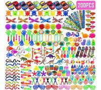 Chennyfun Bulk Party Bag Filler Toys for Kids, 200 PCS Party Toys, Party Favors Assortment, Birthday Loot Bag Pinata Fillers, Classroom School Rewards Gift for Boys and Girls
