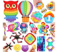 Chennyfun Fidget Toys Set, Fidget Box Trendy Figets with Infinite Cube,Flippy Chain, Anti-anxiety Sensory Toy, Sensory Toys for Autism ADHD, Anti-anxiety Birthday for Teen Children Adult