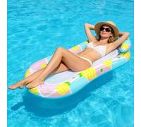 Chennyfun Swimming Pool Float Water Hammock, Inflatable Lounger Floating Chair Beds, Relaxing Water Toys for Adult Kids, Tanning, Lake & Party