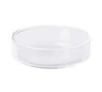 chenpaif Clear Glass Shrimp Food Round Dishes Small Fish Feeding Bowl Ornamental Supplies