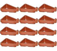 chenqi 12 Pcs Flower Plant Pot Feet, Stand Invisible Flower Pot Risers Triangle Flower Pot Feet for Large Flower Planters, Potted Plant Stand, Indoor and Outdoor Pot Lifters Supports