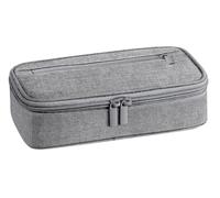 chenqi Pencil Case, Large Capacity Pencil Case, School Stationery Organizer for Boys and Girls, Aesthetic Pencil Bag Suitable for Kids Teenagers Students Women Men (Grey)