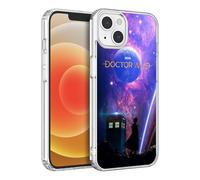 CHENQIAOHU Compatible with iPhone 13 Case, Design Unique Pattern Soft TPU Bumper Slim Protective Clear Case for Men Women Girl Boy(Science-Fiction-Doctor-Who-4)