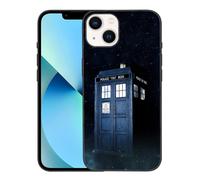 CHENQIAOHU Compatible with iPhone 14 Case, Design Unique Pattern Soft TPU Bumper Slim Protective Case for Men Women Girl Boy(Science-Fiction-Doctor-Who-1)
