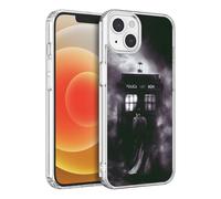 CHENQIAOHU Compatible with iPhone 15 Case, Design Unique Pattern Soft TPU Bumper Slim Protective Clear Case for Men Women Girl Boy(Science-Fiction-Doctor-Who-2)