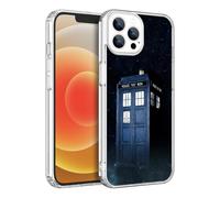 CHENQIAOHU Compatible with iPhone 15 Pro Case, Design Unique Pattern Soft TPU Bumper Slim Protective Clear Case for Men Women Girl Boy(Science-Fiction-Doctor-Who-1)